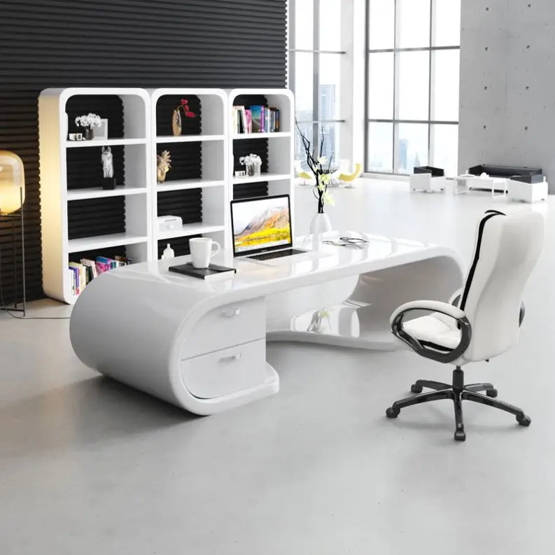 LBZ26 Conjunto De Mesa De Computador, Cadeira Executiva, Mesa De Escritório, Mobiliário Moderno Chefe, Chefe De Escritório, Alta Qualidade