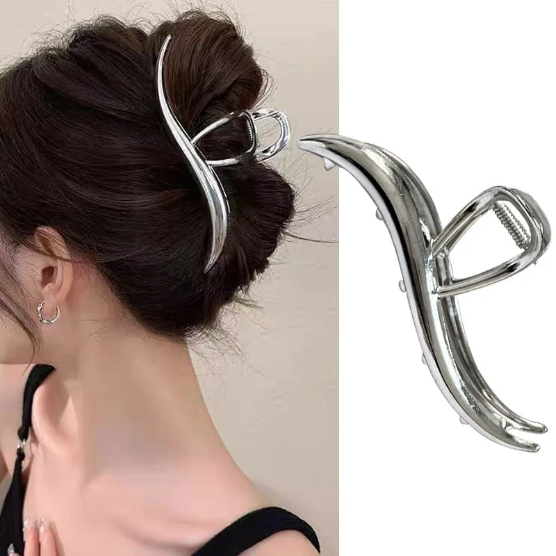 Halloween Schwarze Spinne Haar Klaue Clips Gothic Metall Haar Clips Starken Halt Shark Klemmen Punk Charme Haar Zubehör Für Frauen