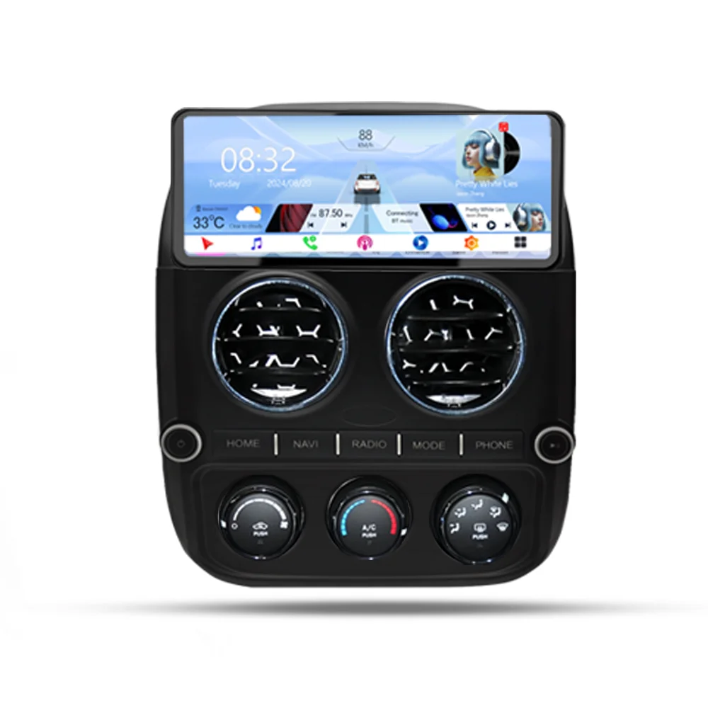 Meihua Android Auto Navigation System For Jeep Compass 2010-2016 Dashboard-mounted Stereo Multimedia For DVD Player With Carplay