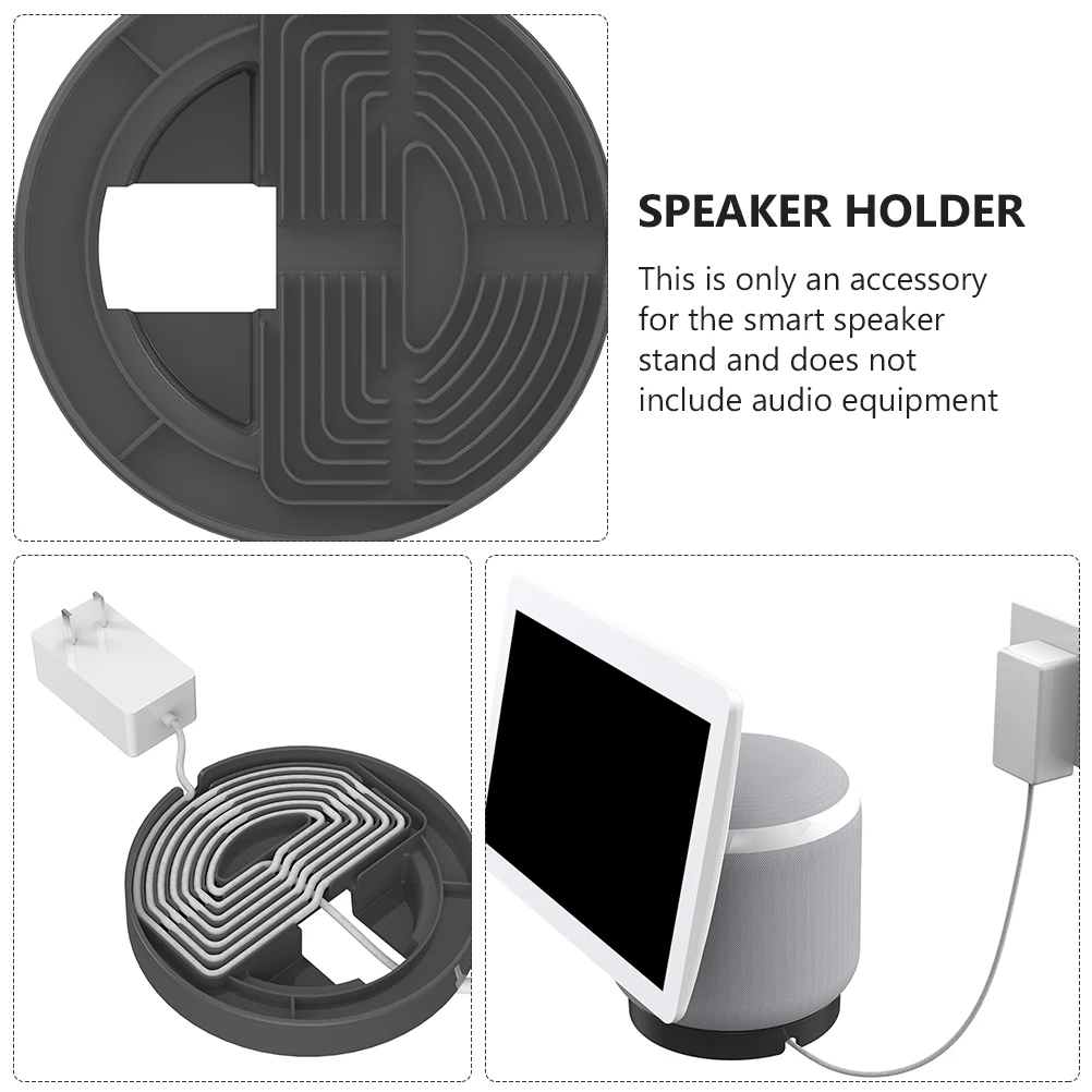 

Speaker Stand Holder Desktop Bracket Cable Organizer Abs Plastic Echo Compatible Wire Management Speaker Frame Tabletop