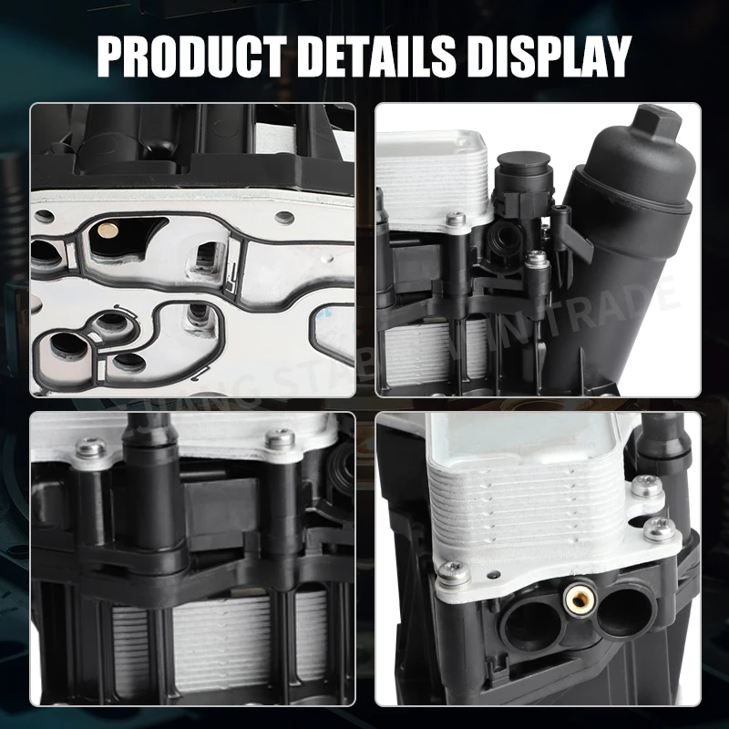 11428507697 Engine Oil Cooler Oil Filter Housing Radiator Module For BMW 1 3 4 5 Series X1 X3 X5 N47 N57 F15 F20 F25 Accessories