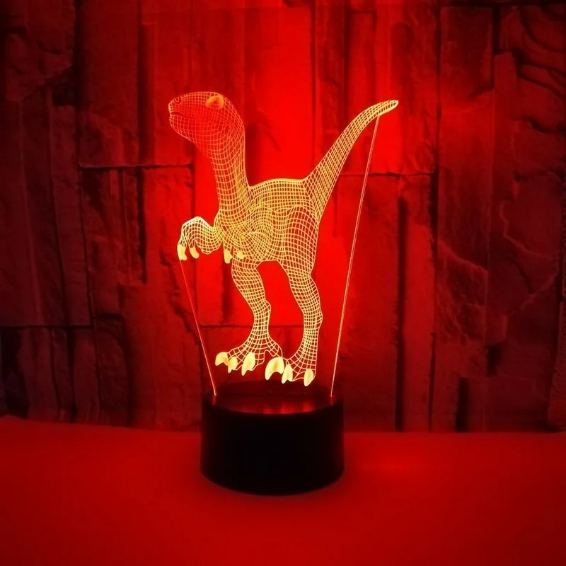 2022 Dinosaur 3d Desk Lamp Usb Stereo Led Night Light  Cute Room Decor Home Decoration Accessories Birthday Gift Led Light  Gift
