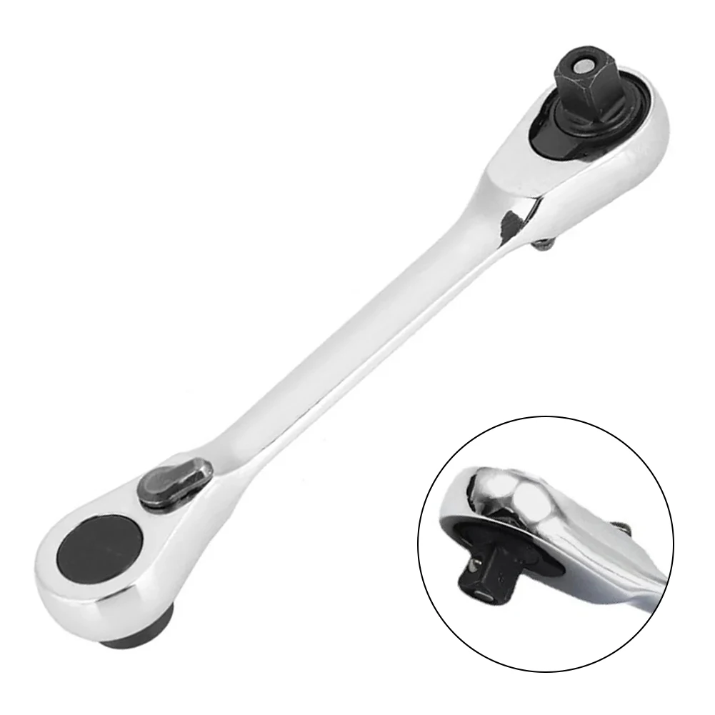 Torque Wrench Double Ended Ratchet Wrench For Vehicle Maintenance 1 4 Interface Diameter Hand Tool Set Thumb Operated