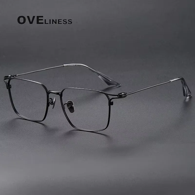 

pure Titanium Glasses Frame Men 2025 New Design Square Eyeglasses frames Women Eyewear spectacles
