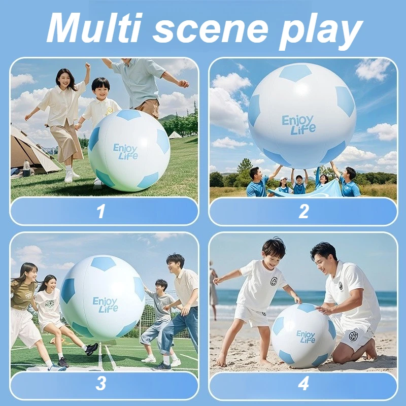 야외 어린이 풍선 거대한 공 어린이 휴대용 풍선 축구 놀이터 게임 어린이 성인 공 장난감 소년 선물