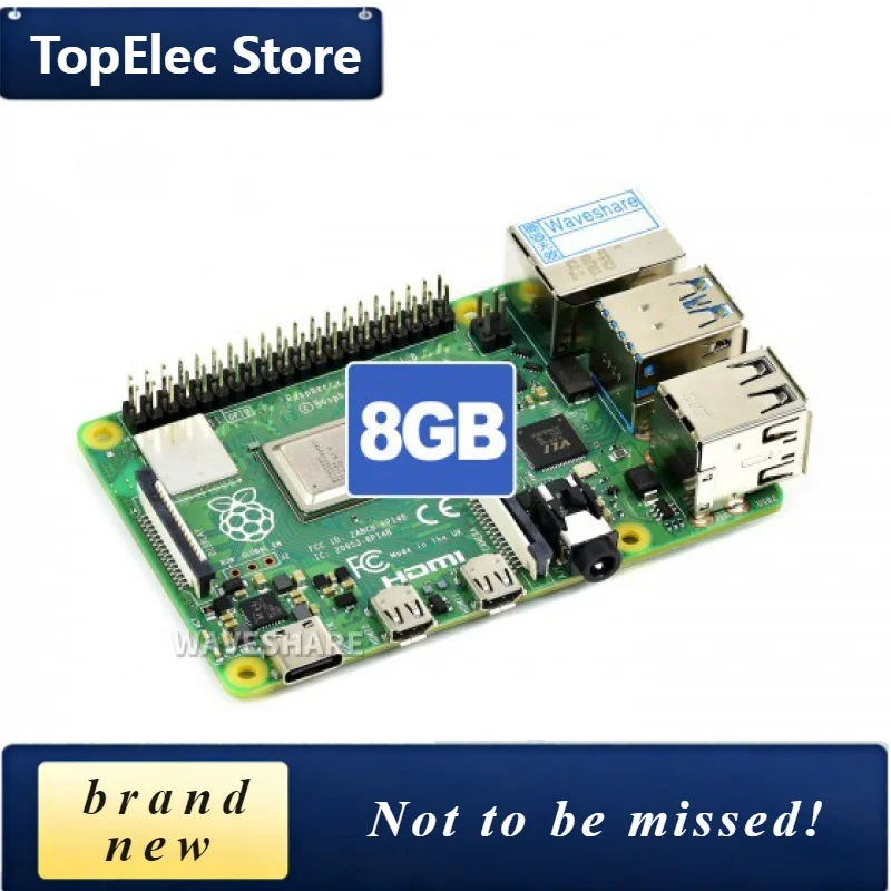 TopElec Raspberry Pi 4 Model B 4GB RAM Development Board, Completely Upgraded