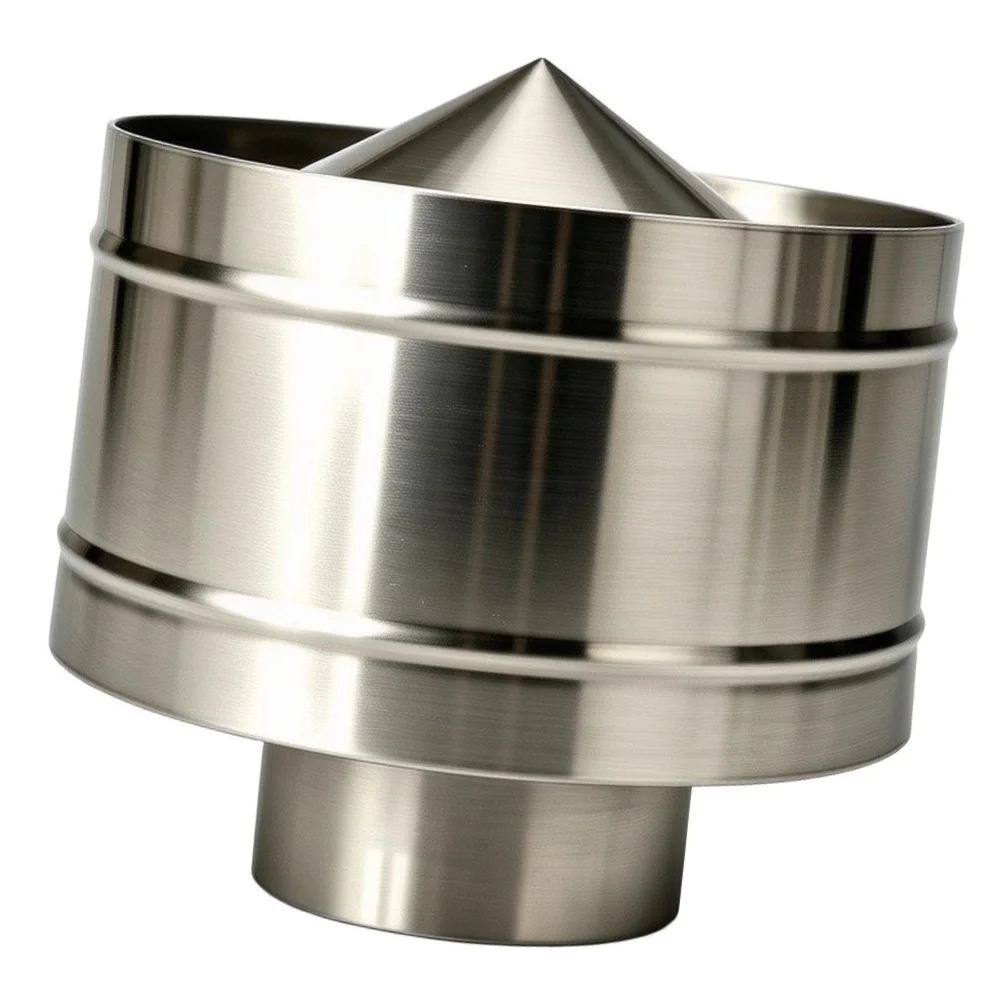 100mm Stainless for Steel Rain Cap for Chimney Pipe for Weather Shield Rain Snow Dust Guard Easy for Fit Home Installation