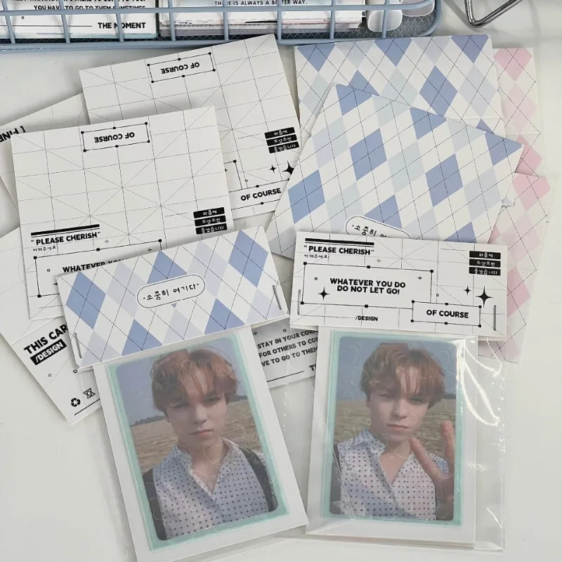 10PCS Butterfly Paper Card Back Card Head Students Stationery Photocards Protective Packaging Gift DIY Material Kpop