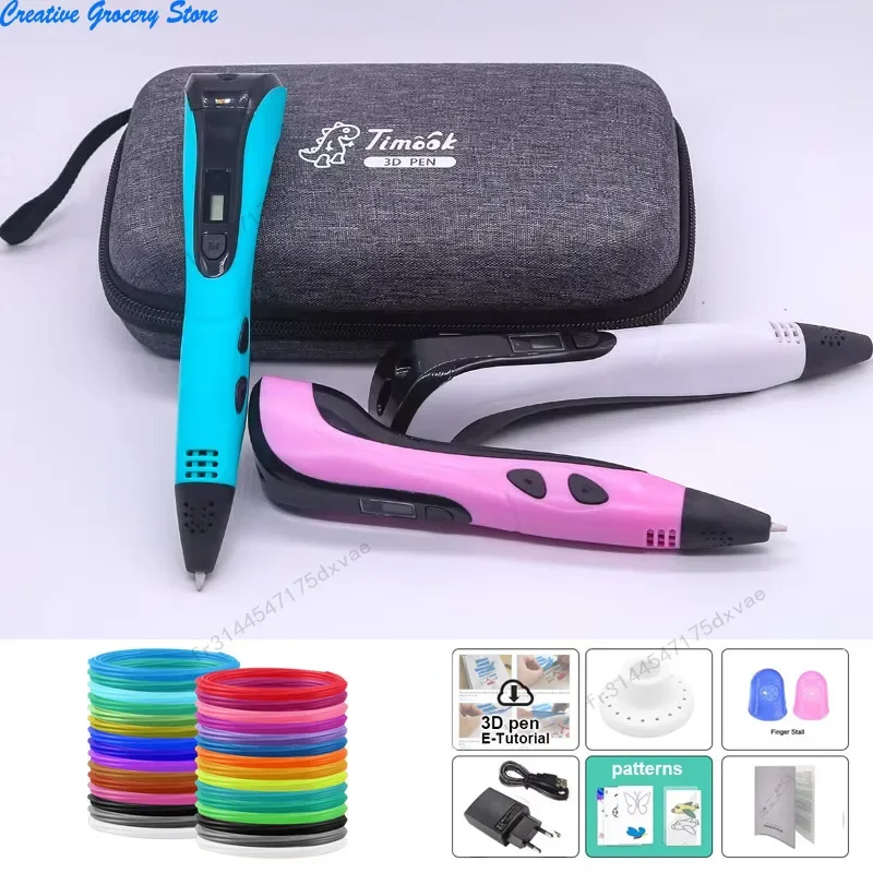 الأصلي ثلاثية الأبعاد القلم للأطفال ثلاثية الأبعاد رسم الطباعة القلم مع شاشة LCD استخدام PLA/ABS خيوط لعب للأطفال هدايا عيد الميلاد #2