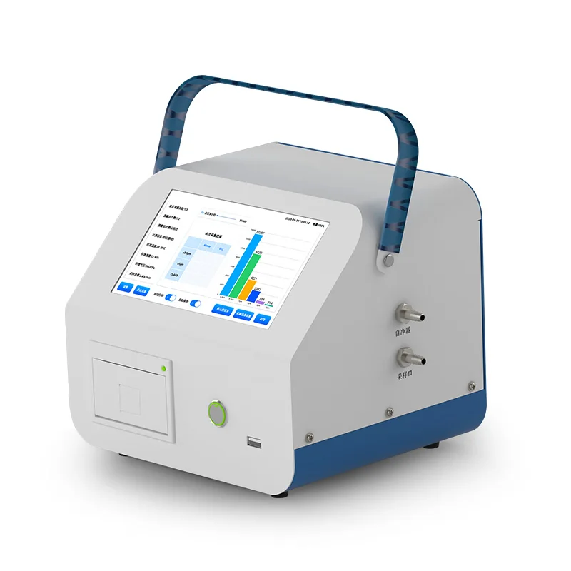 Dust Particle Counter with Six Size Channels Displays Particle Number and Chans for Testing Equipment