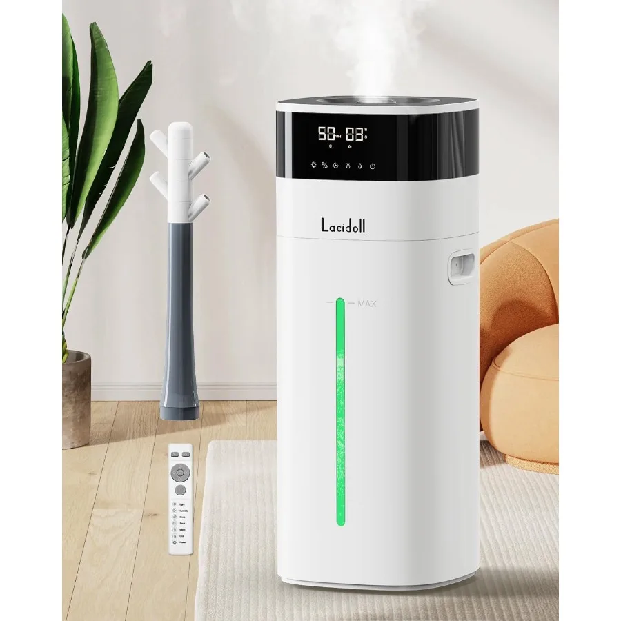 

Cool and Warm Mist Humidifier Large Room 5.3Gal/20L Humidifiers for Home 2500 sq ft Air Humidifiers for Bedroom with DiffuserEx