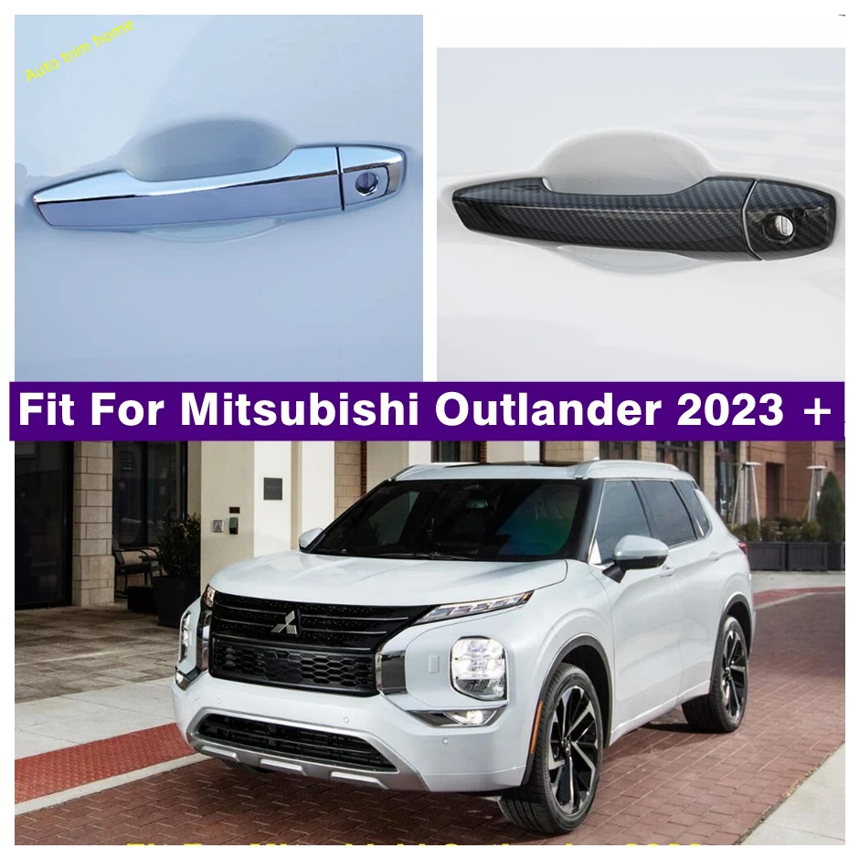 

Outside Door Pull Knob Handle Clasing Catch Decoration Cap Cover Trim Fit For Mitsubishi Outlander 2023 2024 ABS Car Accessories