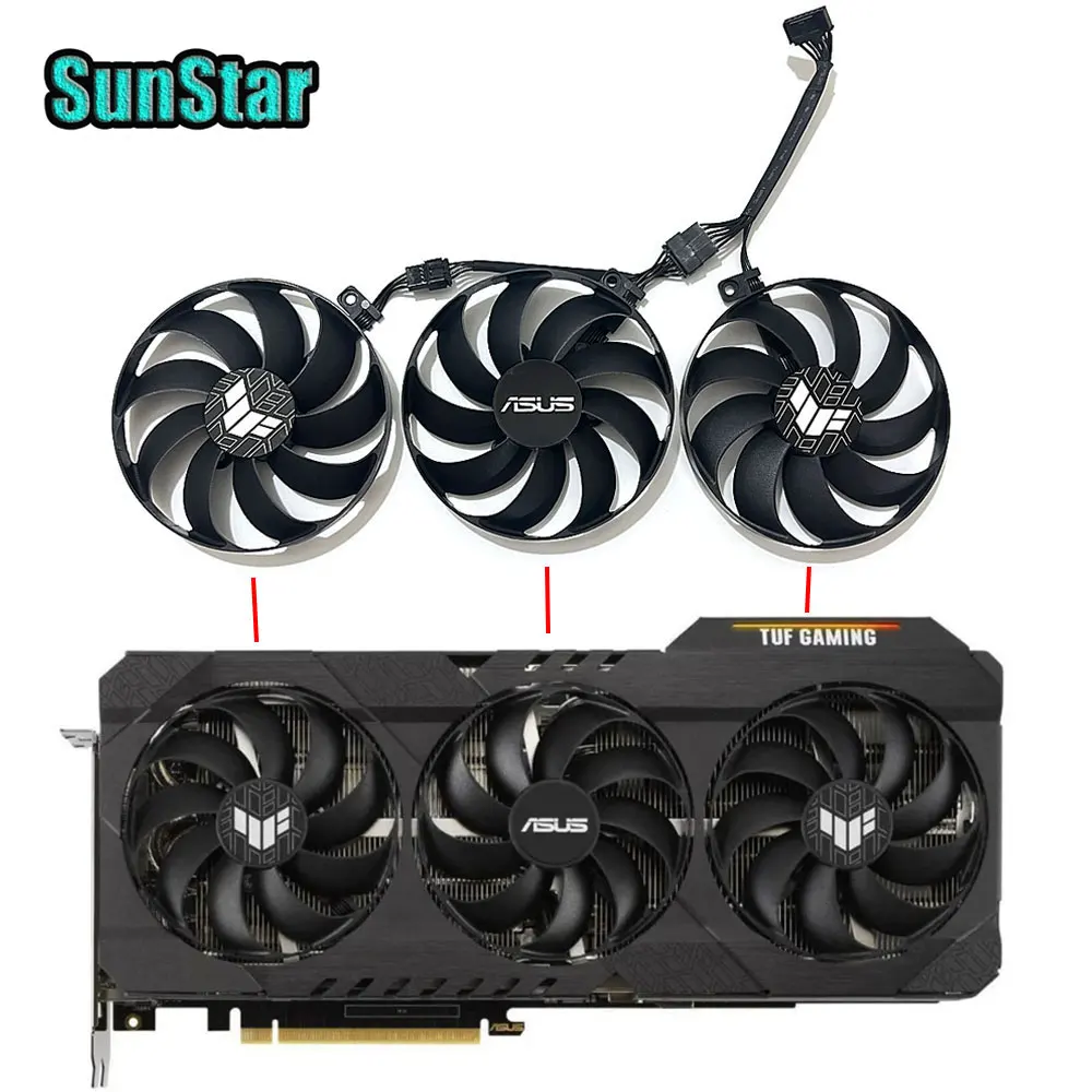 

NEW TUF RTX3060 87MM 7PIN CF9010U12D T129215BU PLD09210S12H Video Card For ASUS TUF RTX 3060 3060TI 3070 3070TI 3080 3090 GPU