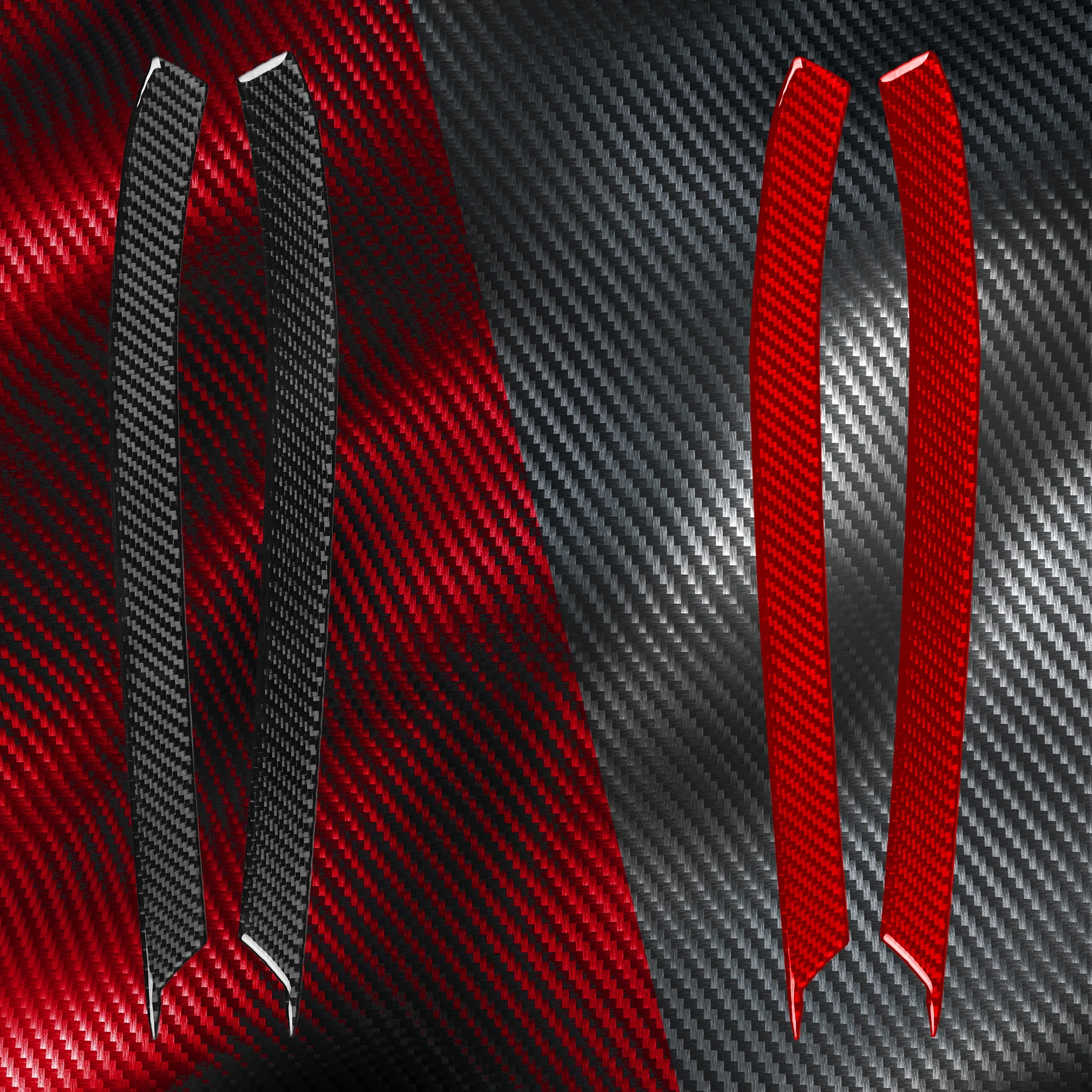 For BMW X5 2014–2018 Decorative on both sides of the Taillight Housing Real Soft Carbon Fiber Interior Car Accessories Stickers