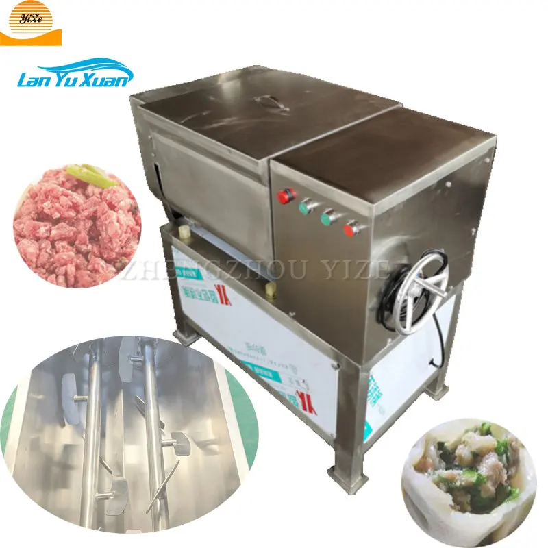 Industrial electric 50L sausage meat stuffing filling grinder food minced meat paste mixer mixing machine