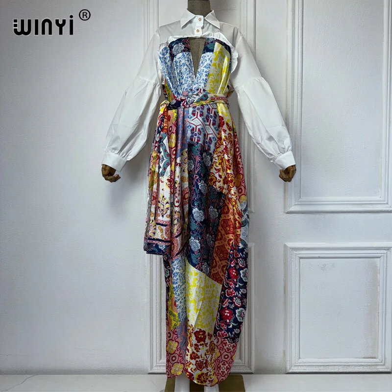 WINYI Africa cardigan For Women long Sleeve muslim women clothing Muslim Lady Popular Ramadan Kimono party dresses evening dress