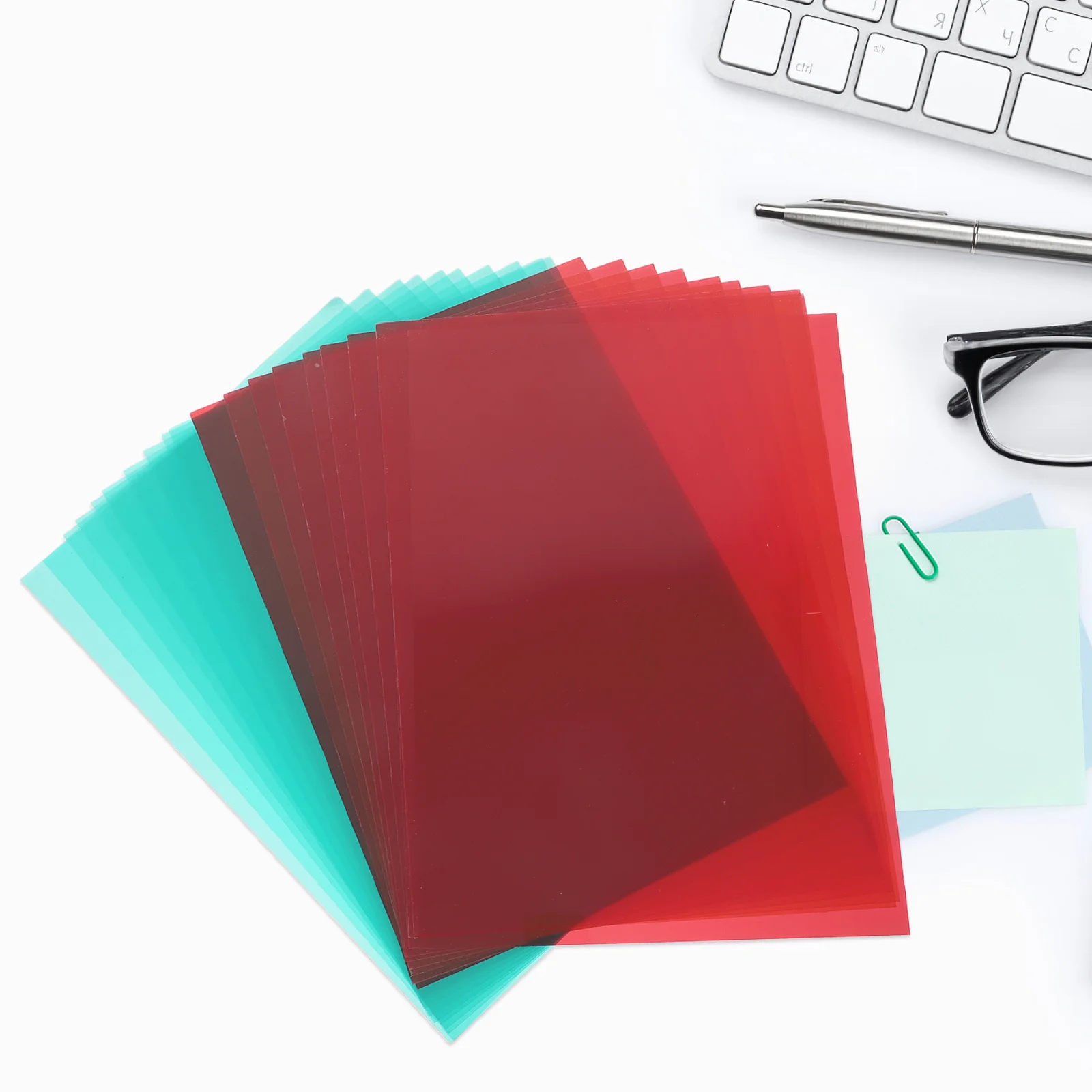 20 قطعة لوحات مرشح التدريس PVC صفائح بلاستيكية شفافة المواد الهلامية الإضاءة الملونة لتجارب البصريات في الفصول الدراسية الحرفية #3