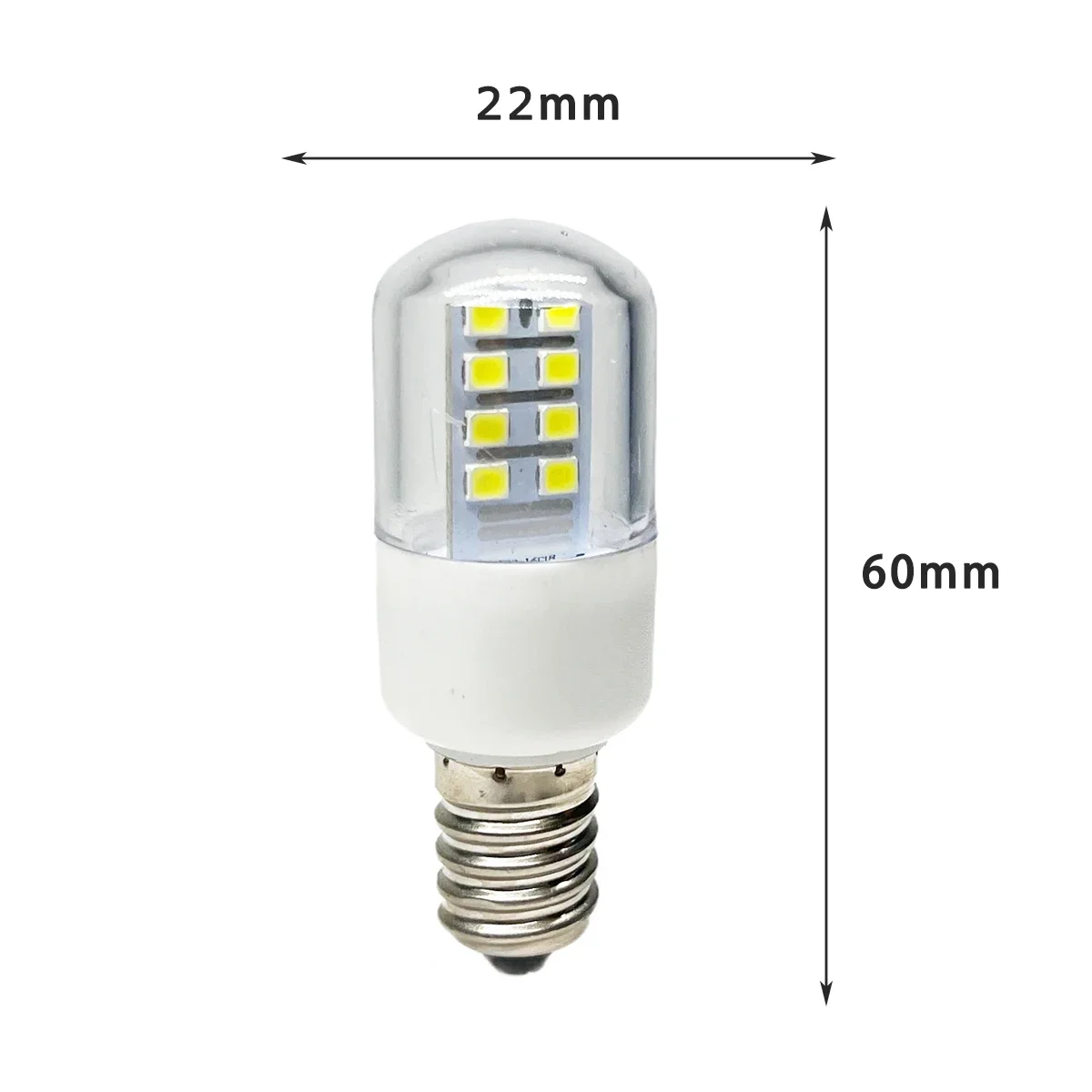 10X E12 E14 2W AC 220V Bright LED Can Lamp Refrigerator Range Hood Sewing Machine Microwave Oven Light T22 LED Bulb