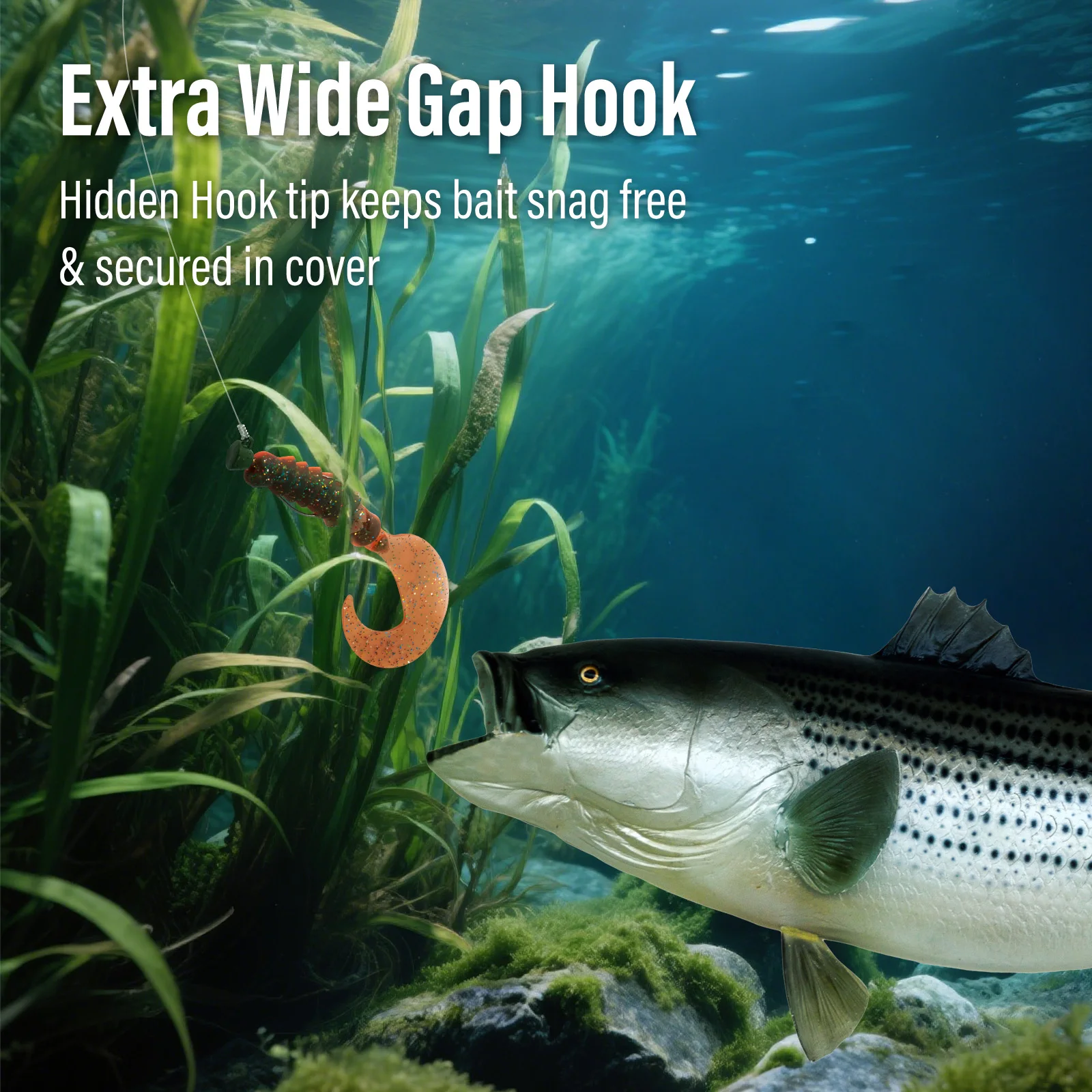 Jig Heads Ned Rig con púas para vinilo, vástago largo - imagen 2