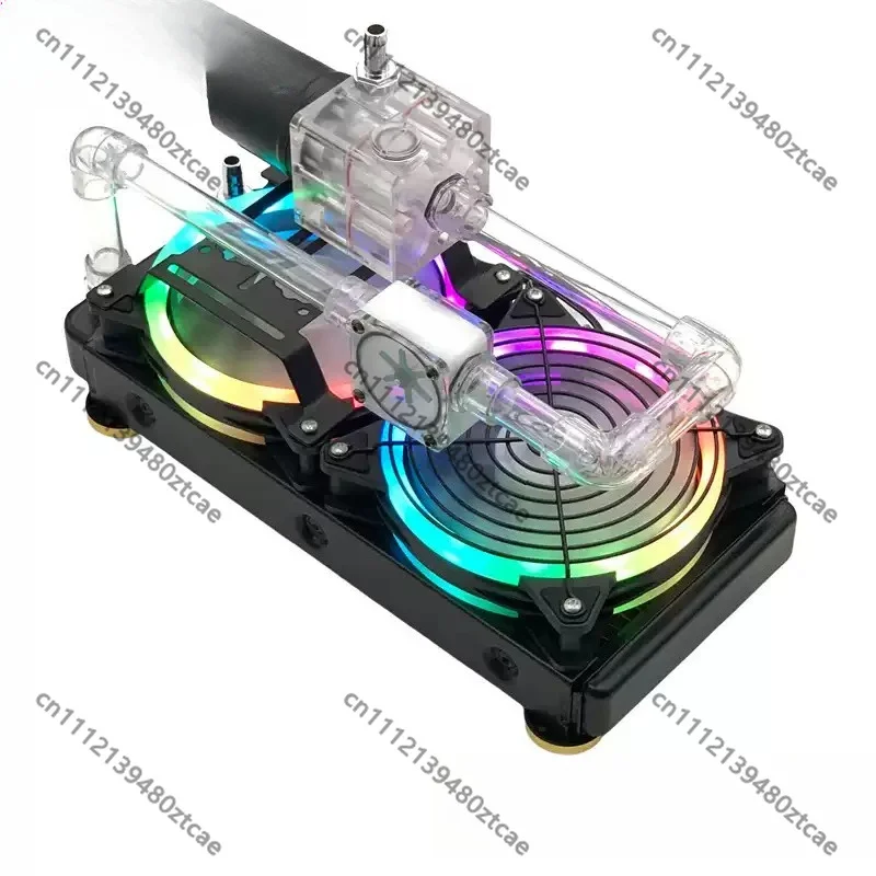External Liquid Cooling Heat Exchanger Unit Multi‑Scene DIY Cooler For PC E‑motorcycle Laptop Tablet Industrial Devices Hardware