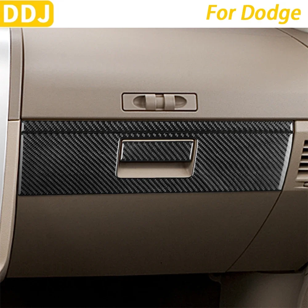 

For Dodge Caliber 2007 2008 Carbon Fiber Co-pilot Dashboard Panel Decorative Cover Car Interior Decoration Accessories Sticker