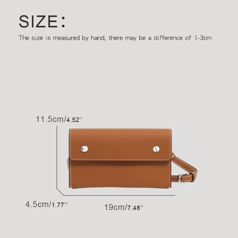 Genuine Leather Box Clutch Bags For Women Luxury Designer Handbags Purses 2024 New In  First Layer Cowhide Button Mini Shoulder