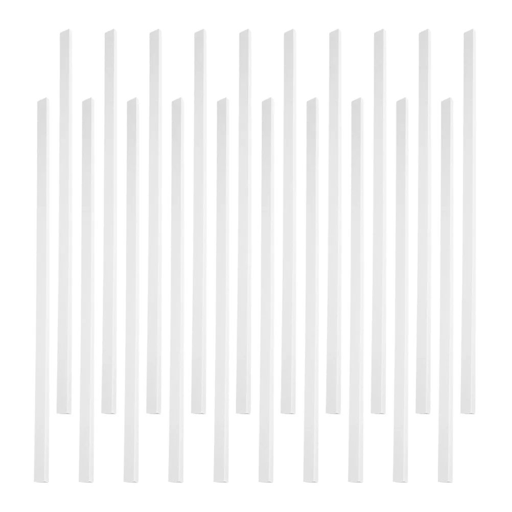 20Pcs Clear A4 Paper Binding Bars Slide Grip Sliding Bar for Office School Report Document Organization Protection Folder