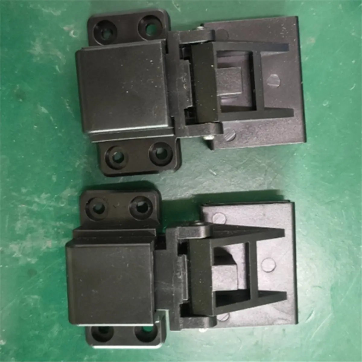 Happy New-  1Pair Turntable Lid Hinges Black High Quality Dust Cover Hinge for Home Audio Hinges Smooth Lid Movement