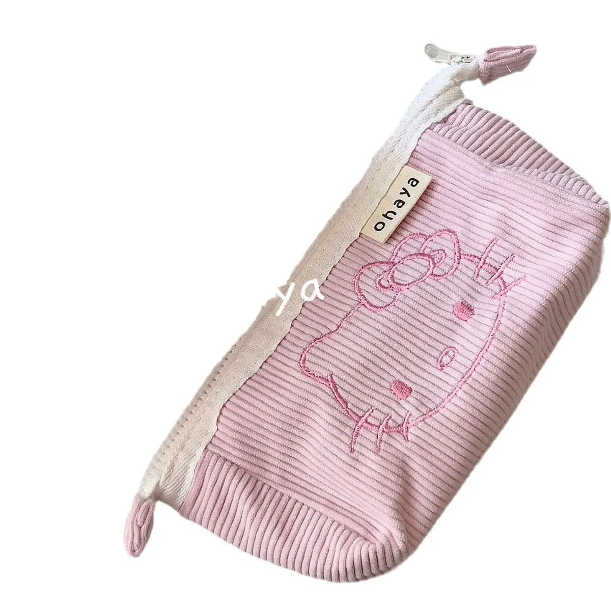 

Subtle Sweet Face Kitty Cat Internet Celebrity Denim Japanese Versatile Handbag Cute Cartoon Single Shoulder Crossover Bag Trend