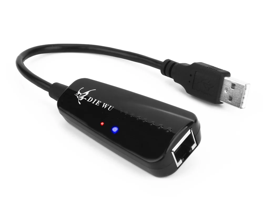 Kartu Jaringan USB DIEWU RLT8152B, RJ45 ke USB, 100m, USB2.0
