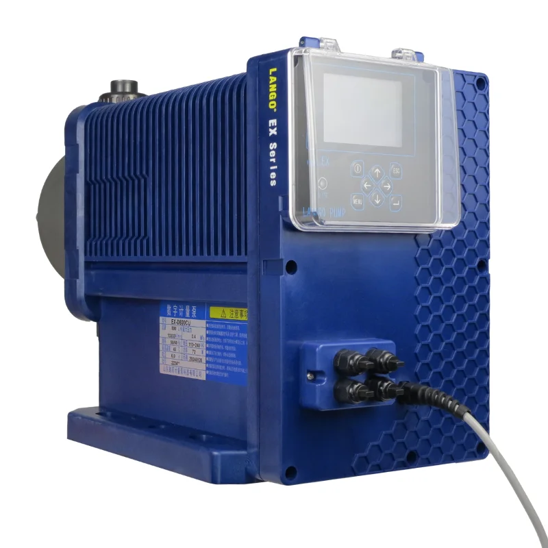 مضخة قياس الحجاب الحاجز الرقمية الذكية EX-D600C عالية الدقة مع شاشة LCD ورأس PVC لجرعات كيميائية دقيقة #1