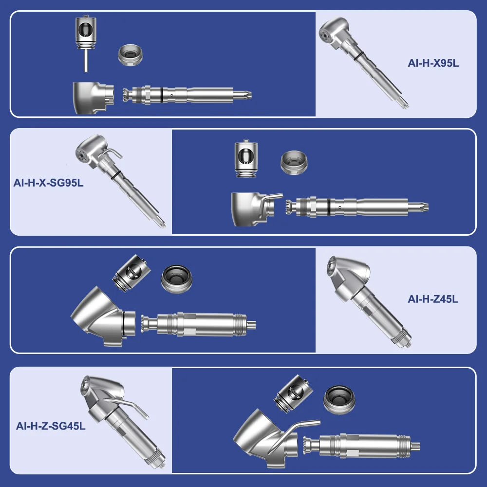 Dental Contra Angle Spare Parts Compatible with Low Speed Handpiece Head with Middle Gear Assembly