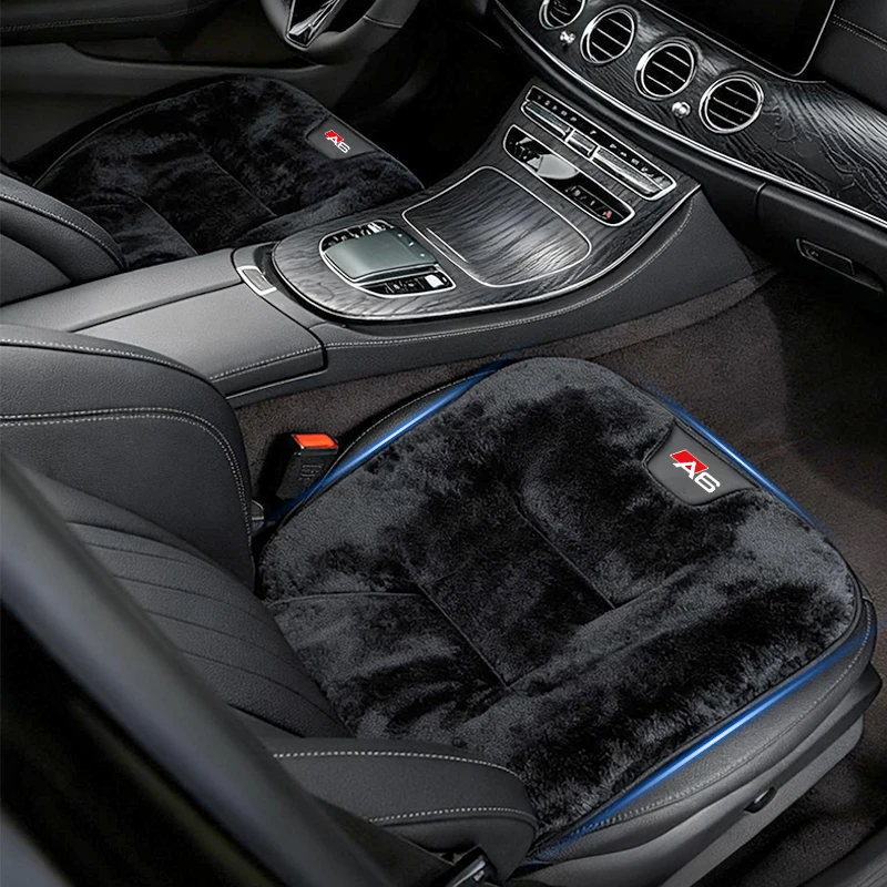 

Car Seat Cushion For Audi A6 2024 2023 2022 2021 Flannel Warm Thick Plush Rear Seat Cushion Cover Car backrest Protective Pad