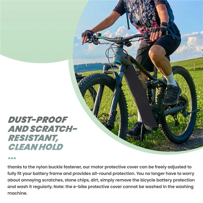 

ABHS-Ebike Защитная крышка аккумулятора, защита аккумулятора электронного велосипеда для встроенной рамочной батареи 30-36 см