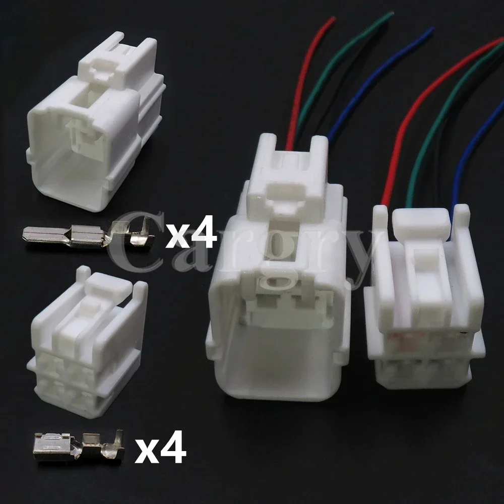 1 Set 4P 6098-1851 6098-1489 AC Assembly Auto Wire Cable Connector Car Directional Motor Electronic Booster Pump Module Socket