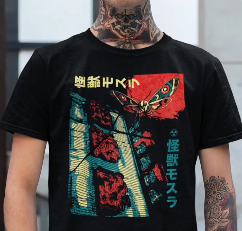 

Mothra Kaiju T Shirt, Japanese Style Monster Shirt, Kaiju Mothra Tee