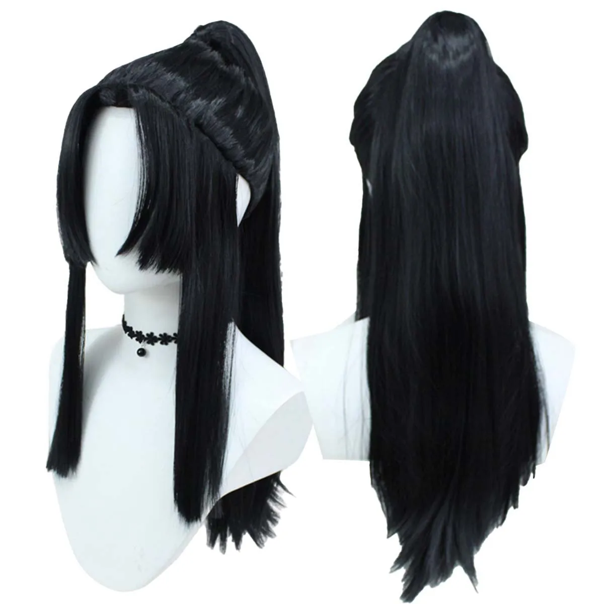 

Женский парик для косплея Май Ширануи из игры The King of Fighters, термостойкий, с хвостом