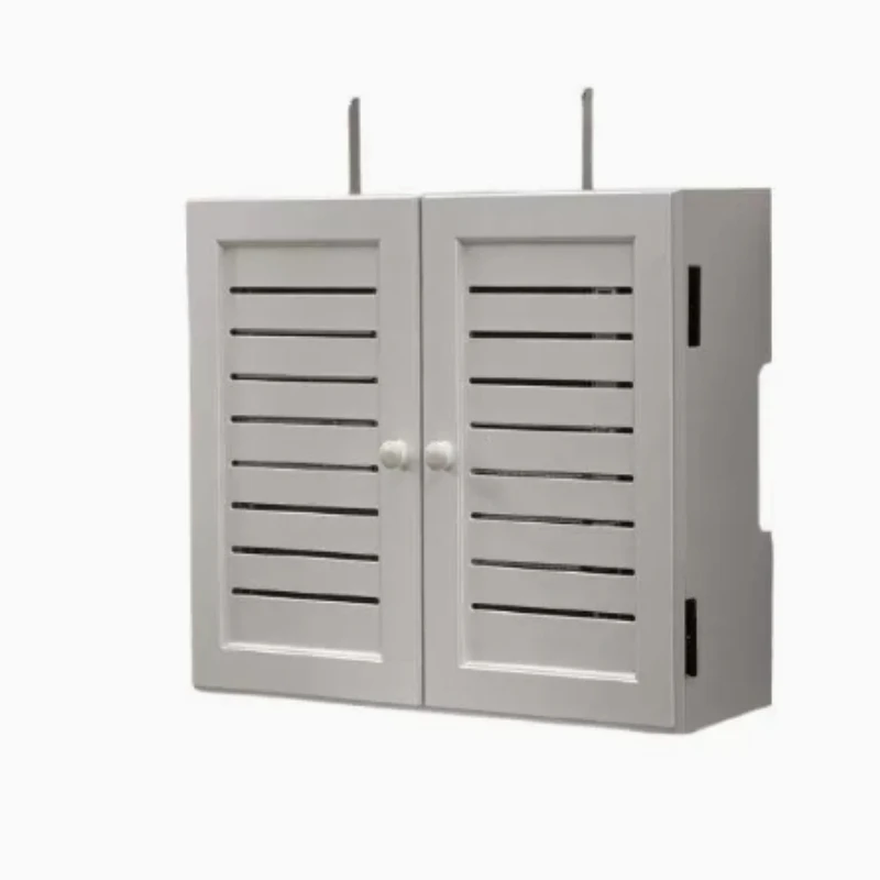 Retro WiFi Router Cover Modern Electrical Box Decor Rack for Living Room Router Storage Box Home Cable Management Stand view 5