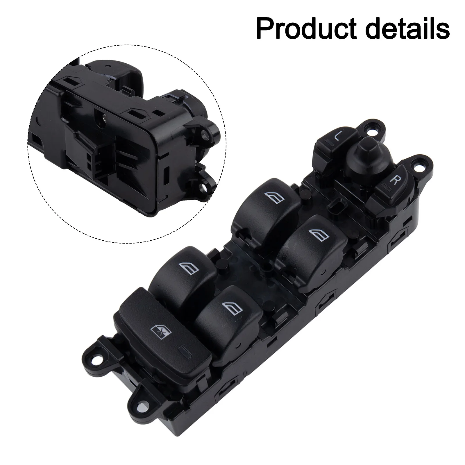 Sourced Materials Direct Replacement Power Window Switch for Volvo Vehicles For S60 and For XC60 Front Left Driver Side 31453266