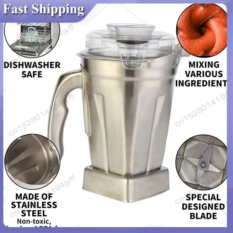 

-ABDH Replacement 48Oz Stainless Steel Container For Blenders–G Series, Pro Series, Ascent Series