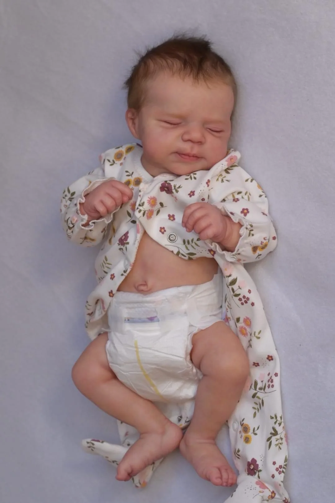 NPK 19inch Pascale Newborn Baby Reborn Doll Full Body Realistic 3D Skin Multiple Layers Painting Visible Veins Soft Touch Doll