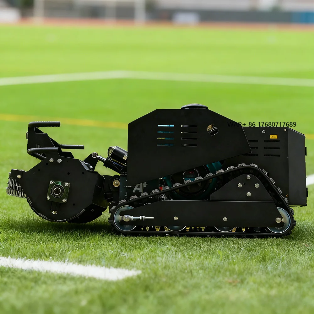 

Remote Controlled Robot Lawn Mower 560mm Cutting Width All-Terrain Track Grass Cutter for Agriculture Forestry Weeding