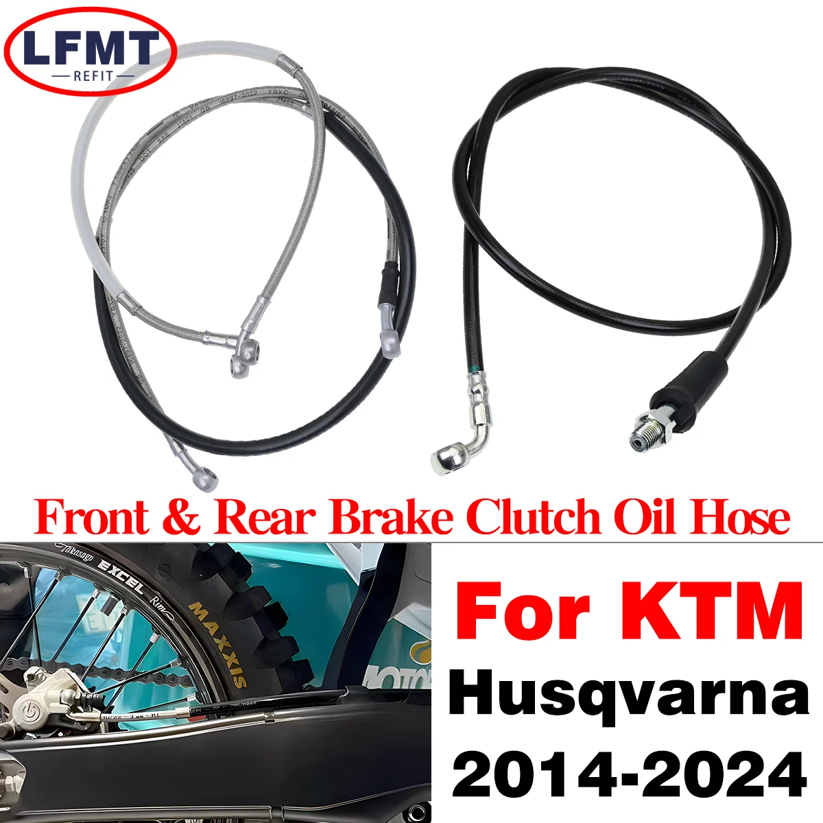 

Motorcycle 10mm Front & Rear Brake Clutch Hose Hydraulic Oil Line For KTM SX XC EXC XCW SXF XCF EXCF 125 150 250 300 350 450 500