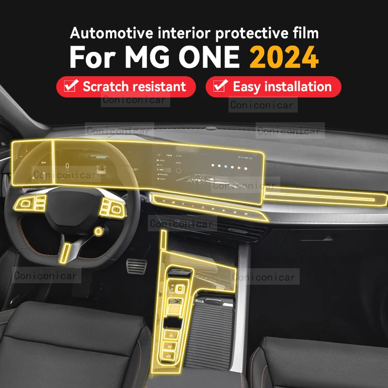 

For MG ONE 2024 Car Gearbox Panel Film Dashboard Protective Sticker Interior Screen Anti-Scratch Film Cover Accessories