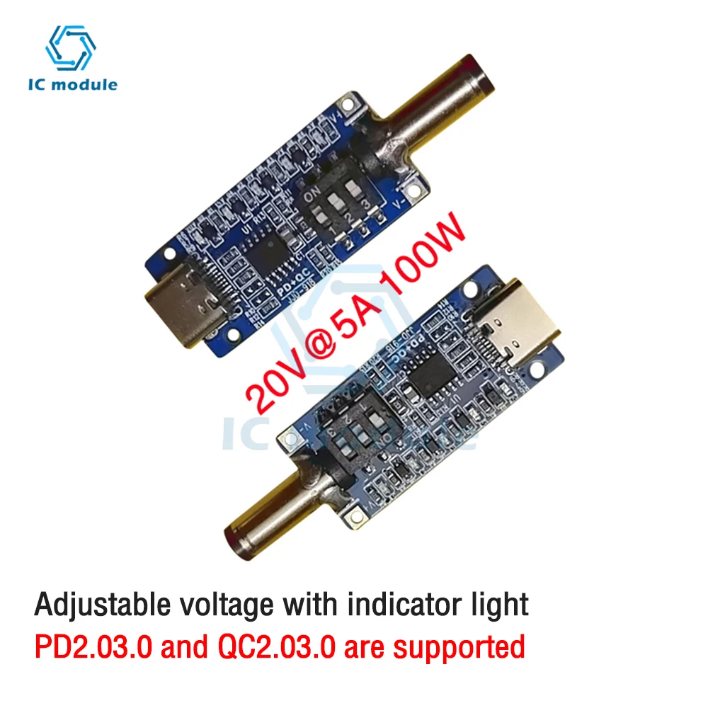 PD3.1 decoy pd2.0 3.0 fast charge trigger transfer charging notebook 12/20/28V power aging test board  Type-C