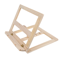 Adjustable Wooden Book Stand Reading Rack Natural Wood Color Light Portable Bookshelf Bracket For Books Tablets Music