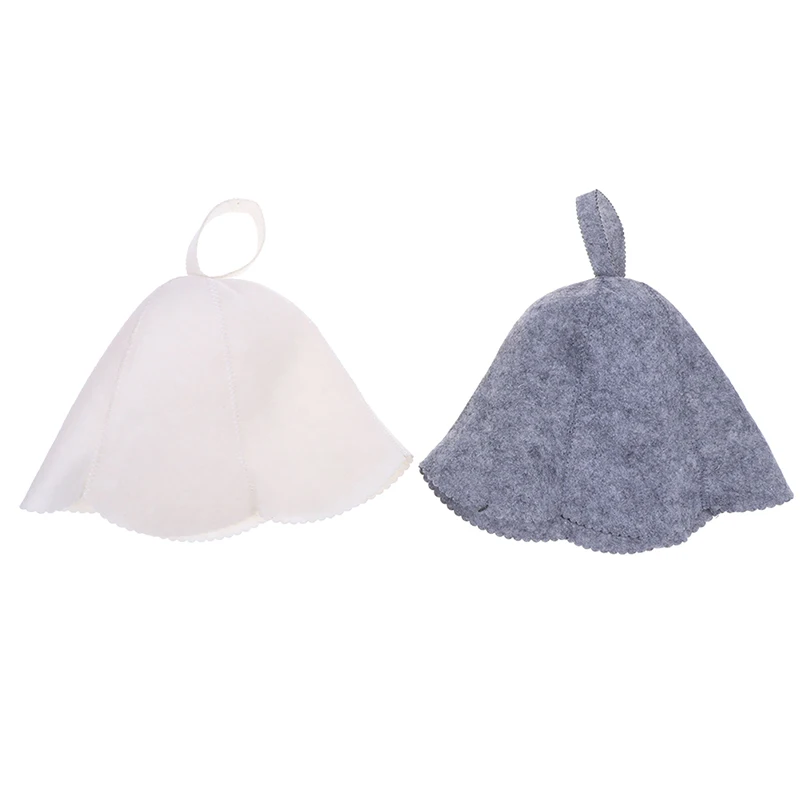 Gorro de ducha de estilo ruso para Sauna, protección de cabeza de fieltro para baño, Anti calor, tamaño libre