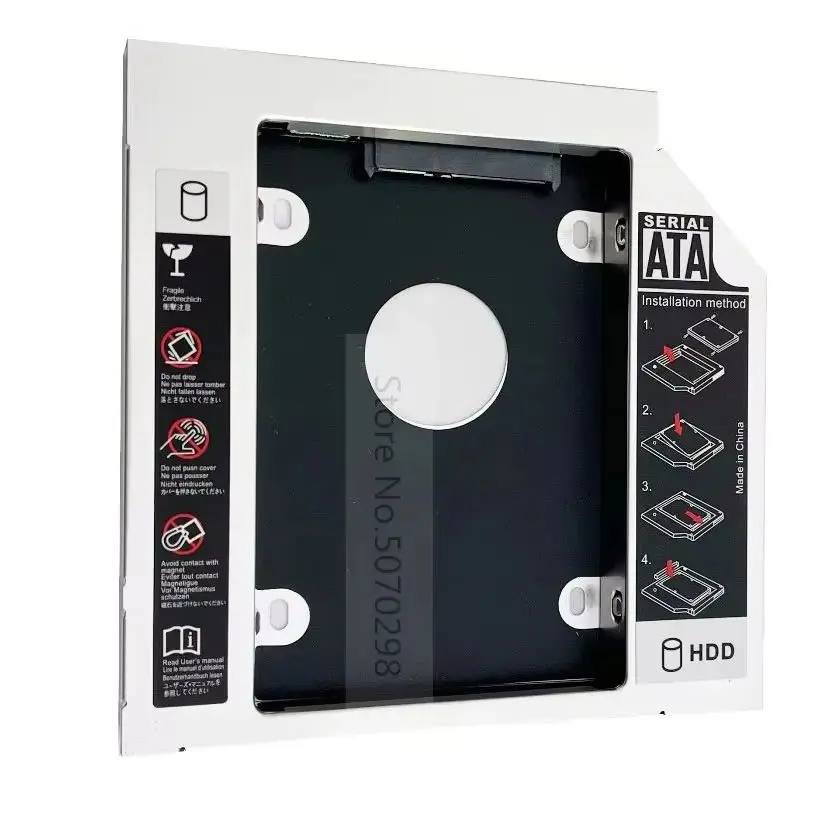 

2nd Secondary Hard Drive Optical bay Caddy Bracket for HP Pavilion G6-1216tu G6-1309sm G6-2067ca G6-1241sa DV6-2112SA DV6-2010SF