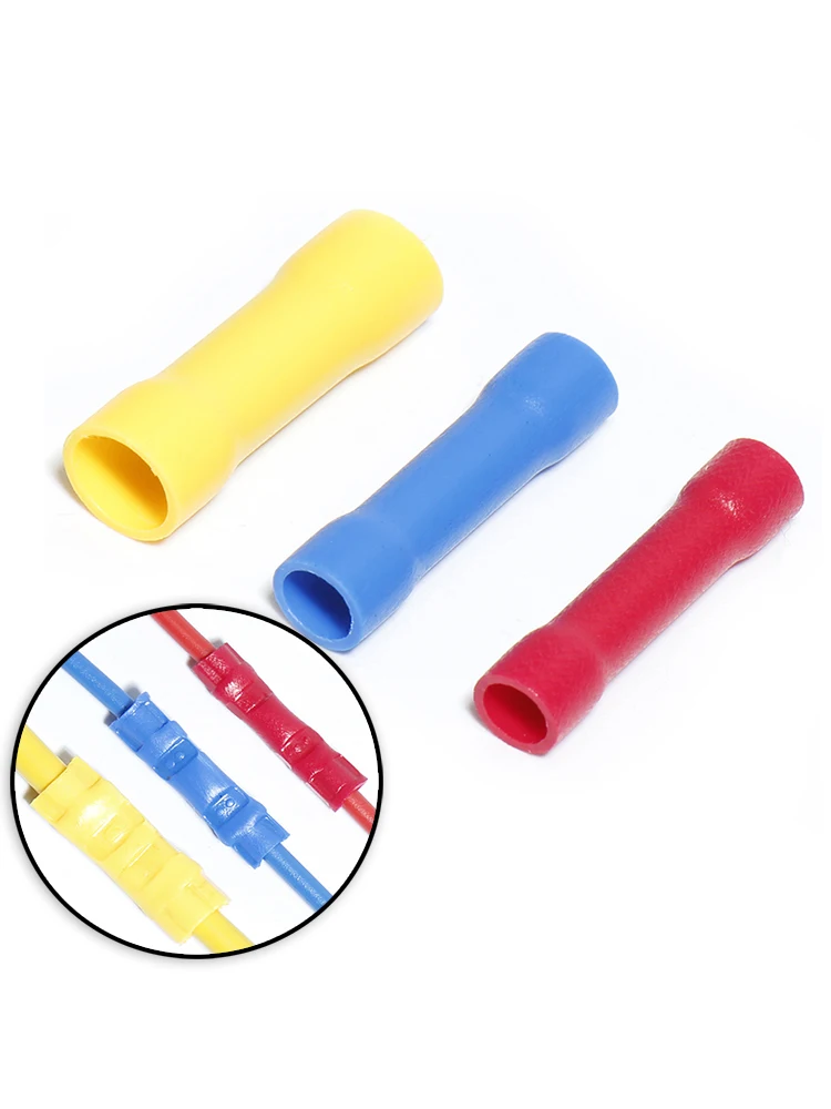 

120pcs Insulated Electrical wire connectors Tubular Copper tube terminals