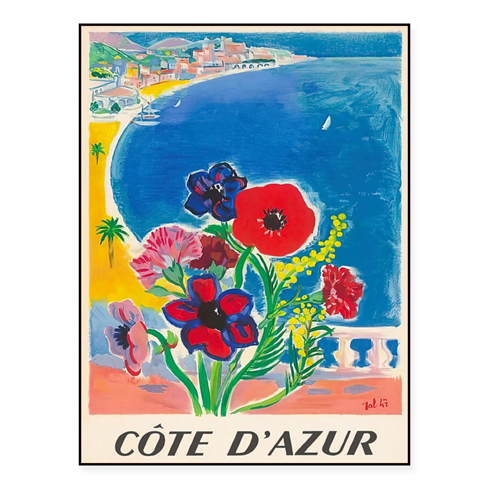 

Vintage posters, French prints, travel posters, destination prints, = living room decoration, beach house prints